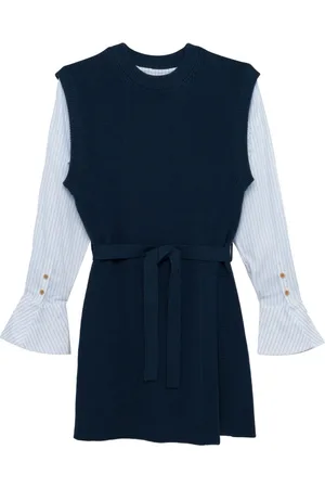Simkhai Shai layered mini shirtdress