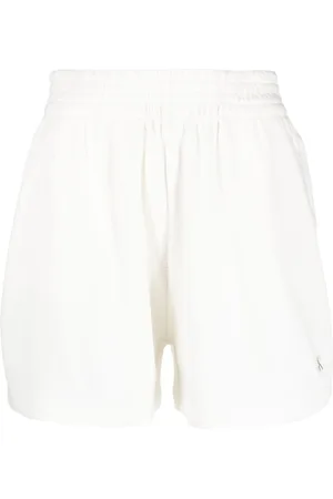 Calvin Klein Logo-embroidered waffle shorts