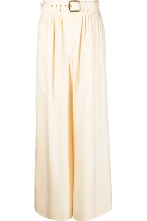 ZIMMERMANN Pleated-waistband palazzo trousers