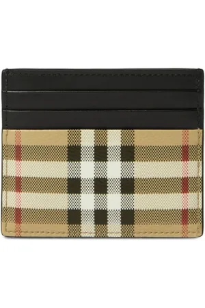 Burberry Check-print card holder