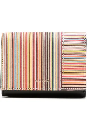 Paul Smith Signature Stripe tri-fold leather wallet