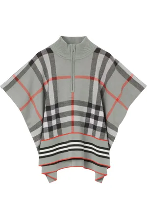 Burberry Batwing-sleeves half-zip jumper