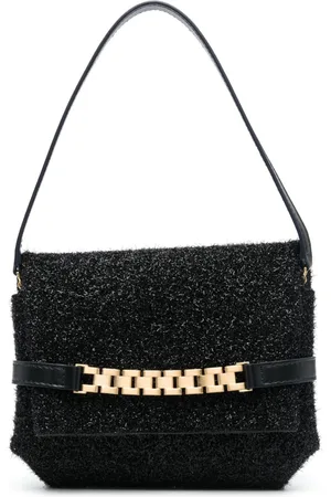 Victoria Beckham Chain-detail metallic tote bag