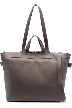 MARSÈLL Logo-debossed leather tote bag