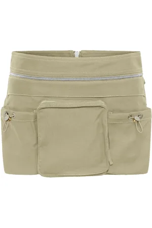 DION LEE Belted-waist mini skirt