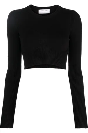 Marine Serre Cropped knitted top