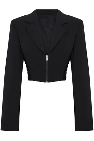 DION LEE Zipped cropped blazer