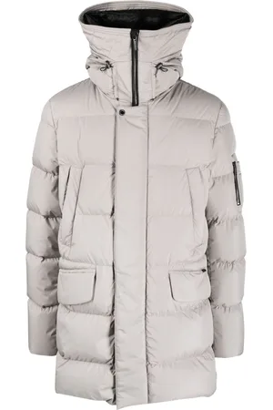 MOORER Zip-up padded down jacket