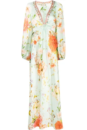 Camilla Floral-print cut-out dress