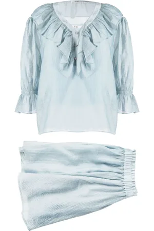 B+AB Ruffled V-neck set