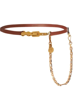 Etro Pegaso-medallion chain leather belt