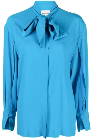 SEMICOUTURE Pussy-bow long-sleeve shirt