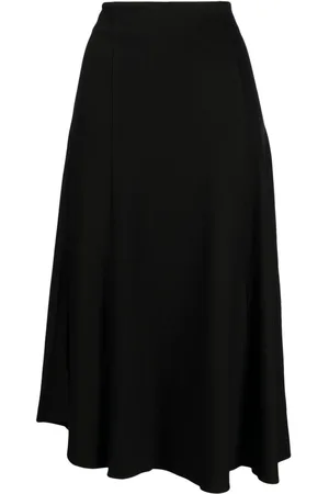 B+AB Asymmetric midi skirt