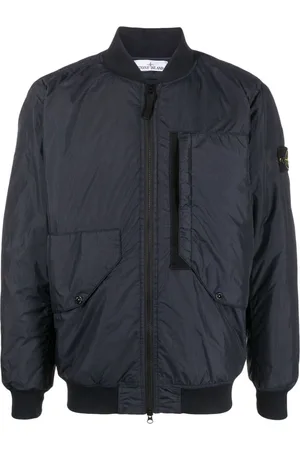 Stone Island Compass-badge panelled bomber jacket