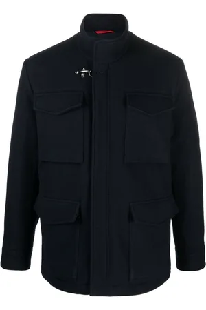 FAY Field drawstring-waist wool blend jacket