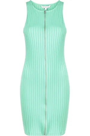 Calvin Klein Zip-up ribbed dress