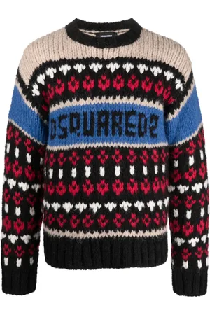 Dsquared2 Crochet-panelling jumper