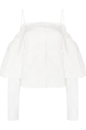 REJINA PYO Bay off-shoulder cotton blouse