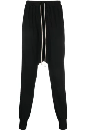 Rick Owens Cotton drop-crotch trousers