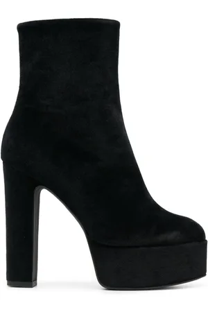 Pinko 135mm suede platform ankle boots