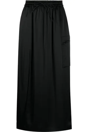 Y-3 Satin cargo skirt