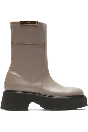 Nº21 Logo-plaque leather boots