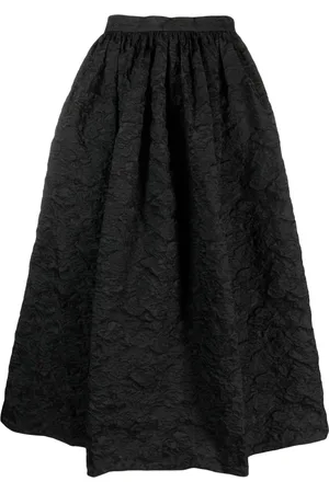 Erdem Textured A-line skirt