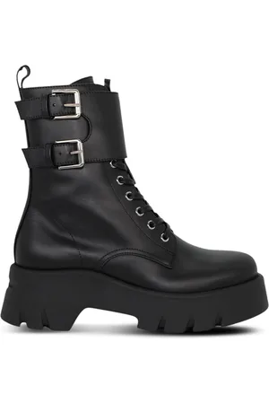 Gianvito Rossi Marloe leather combat boots
