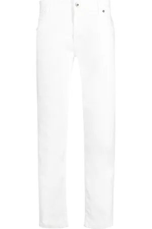 ELEVENTY Low-rise tapered jeans