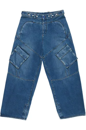 MARCELO BURLON Wide-leg cargo jeans