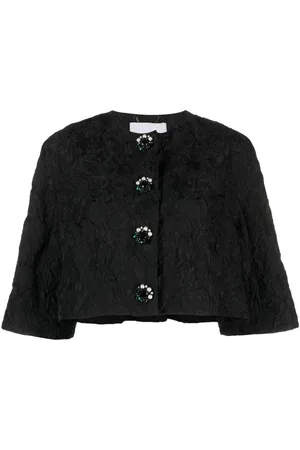 Erdem Textured cropped jacket