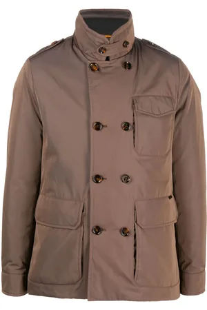 MOORER Double-breasted padded jacket