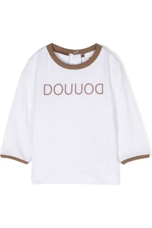 DOUUOD KIDS Logo-print cotton T-shirt