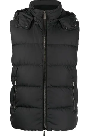 MOORER High-neck padded gilet