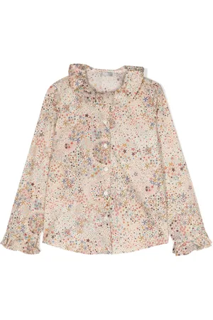 Il gufo Star-print cotton shirt