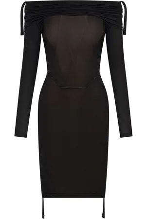 DION LEE Off-shoulder gathered minidress