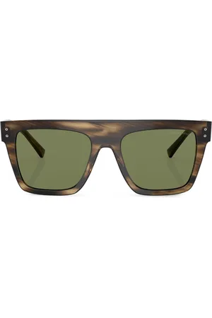 Giorgio Armani Tortoiseshell-effect square-frame sunglasses