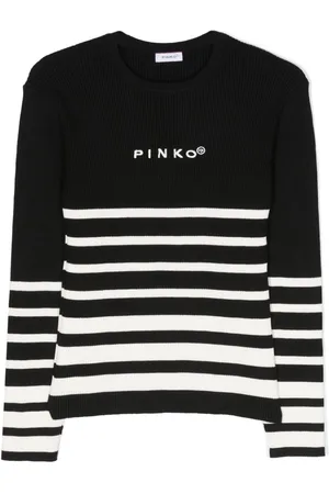 Pinko Ribbed-knit striped top