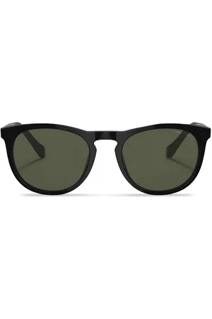 Giorgio Armani Logo-print round-frame sunglasses