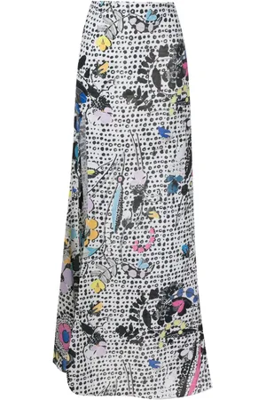 AMIR SLAMA Floral-print maxi skirt