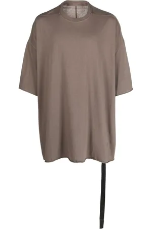 Rick Owens Short-sleeve drawstring-hem cotton T-shirt