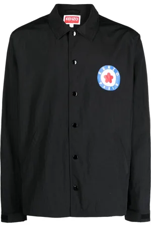 Kenzo Target logo-stamp shirt jacket