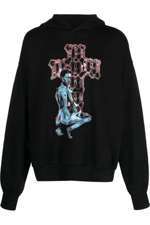MISBHV Graphic-print cotton-blend hoodie
