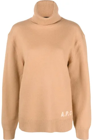 A.P.C. Edward logo-intarsia wool jumper