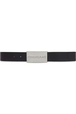 Salvatore Ferragamo Logo-embossed leather belt