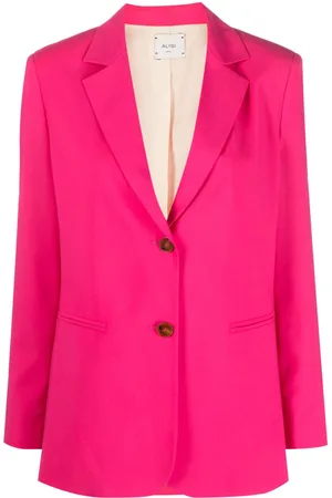 ALYSI Single-breasted virgin wool blazer