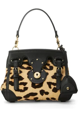 Ralph Lauren Ricky leopard-print satchel bag