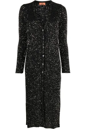 Missoni Metallic-threading long-line cardigan