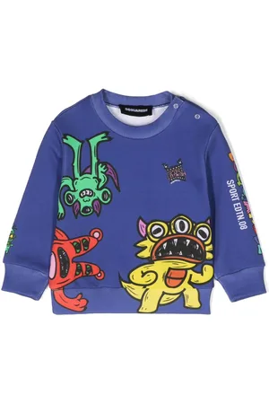 Dsquared2 Graphic-print cotton sweatshirt