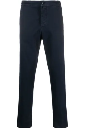 Kiton Low-rise tapered-leg trousers